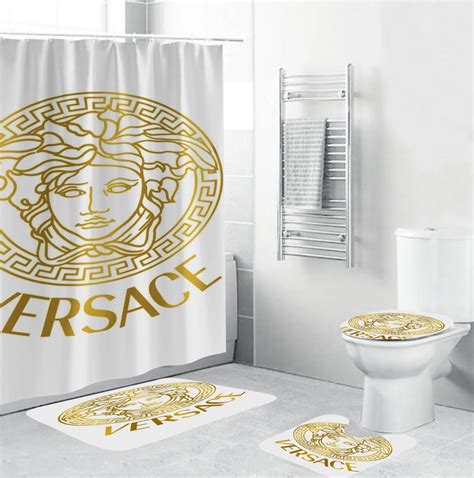 versace bathrobe set|Versace bathroom accessories.